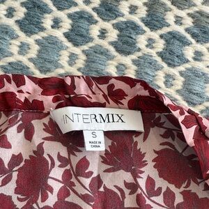 INTERMIX Red Floral Top